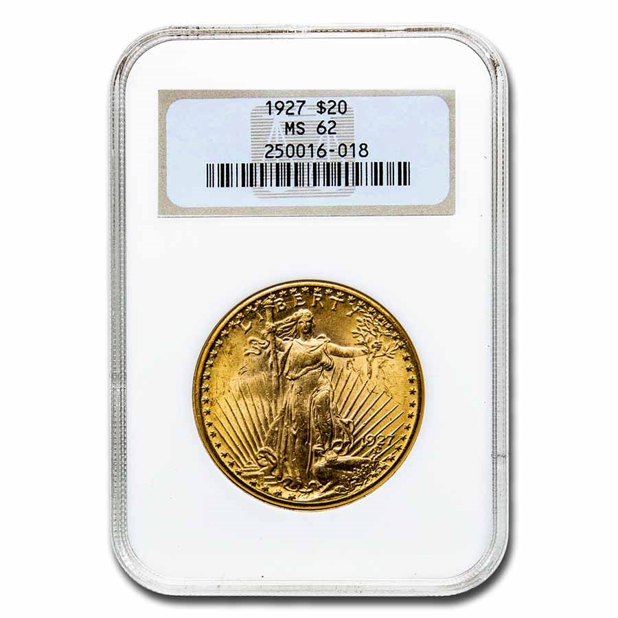 1927 $20 St Gaudens Gold Double Eagle MS-62 NGC